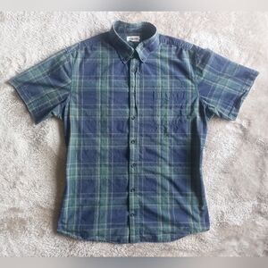 Taylor Stitch The Jack Men's Blue Green Madras Plaid Button Down | L